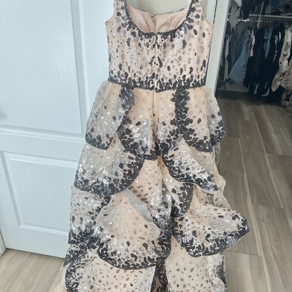 Cream and Black Maxi Dress (just like Tariq ediz) - Picture 2 of 4